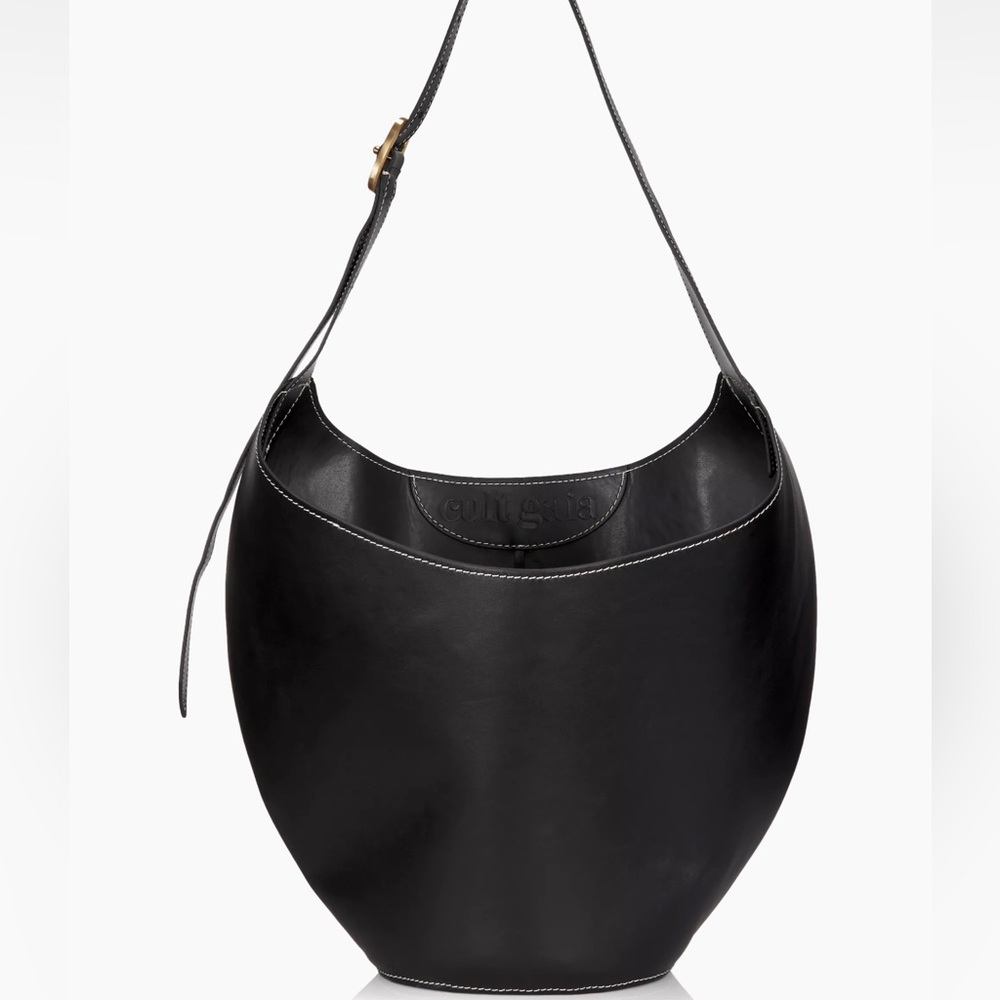 Black Leather Shoulder Bag